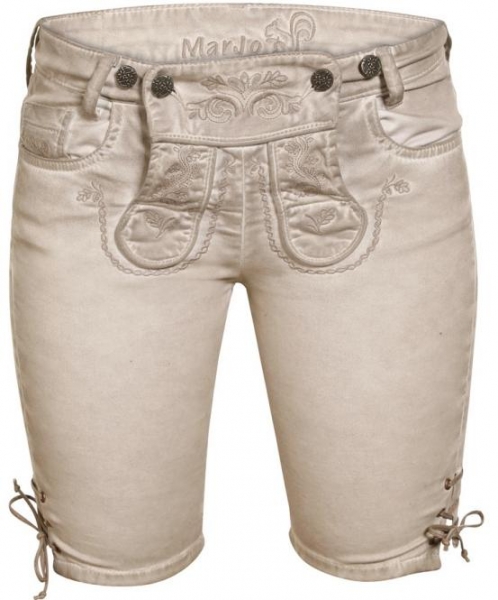 Trachtenjeans Franzi stein Jeans Bermuda Marjo