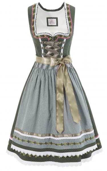 B-Ware / 2. Wahl Dirndl mini 55 cm Merla grün Marjo