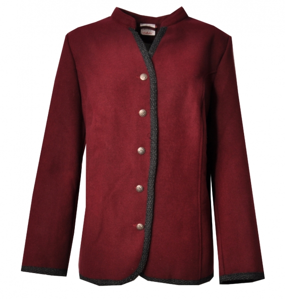 Trachtenjacke Fuchsendorf bordeaux rot Naber Collection