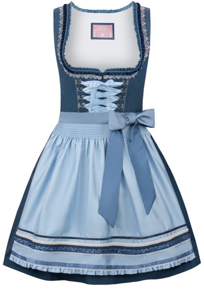 B-Ware / 2. Wahl - Dirndl midi 60 cm Harper blau Stockerpoint