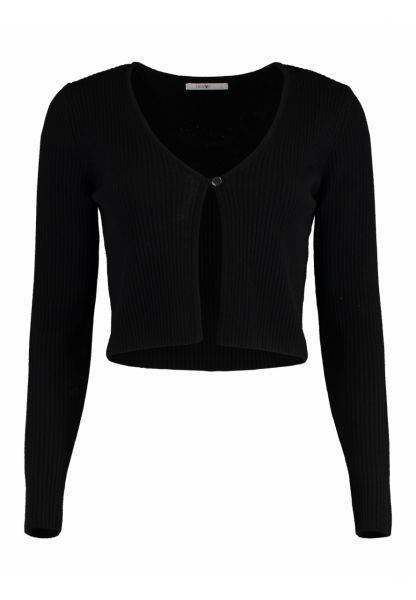 Damen Strickjacke Strickweste Jacke zu Dirndl und Tracht Milli schwarz Hailys