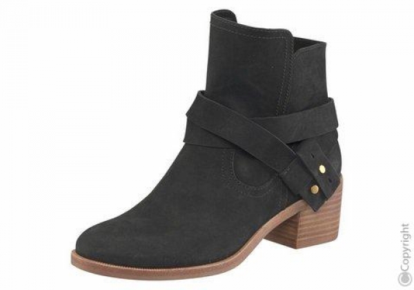 Stiefelette Stiefel Elora Leder schwarz UGG Auftralia