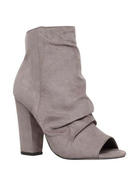 Stiefelette Ankle Boots Fruhstorf taupe Wildleder-Imitat Miss KG Kurt Geiger