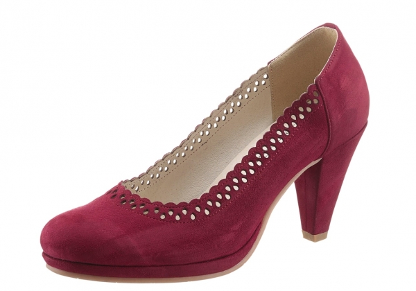 B-Ware /2. Wahl Trachten Pumps Kalmreuth bordeaux rot Hirschkogel