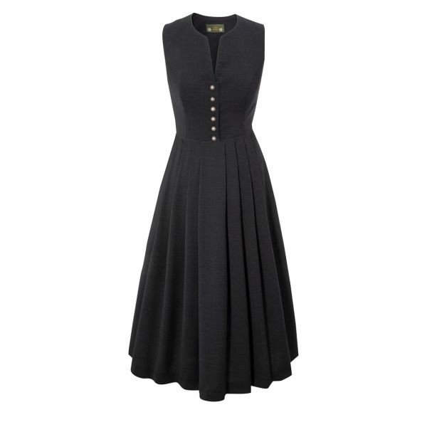 B-Ware / 2. Wahl - Trachtenkleid Winten 78cm anthrazit Love Nature