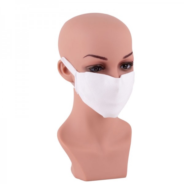 Mund- und Nasenbehelfsmaske Nasenmaske Gesichtsmaske weiß kochbar JD