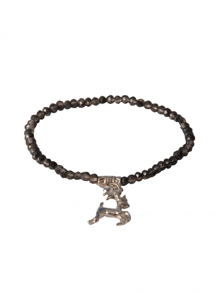 Trachten Armband Pinzberg Kristall Hirsch marine dunkelblau Wolkenweiß