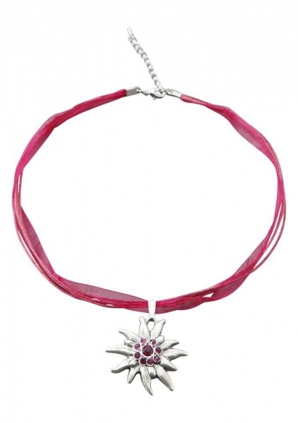 Dirndlkette Maieröd pink Lusana