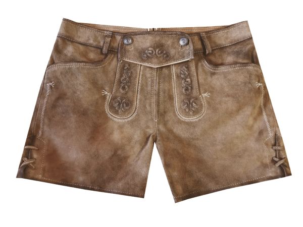 Lederhose kurz Maria buche antik Country Maddox