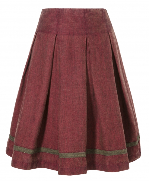 Trachtenrock 60 cm Kleinkahl bordeaux rot Mondkini