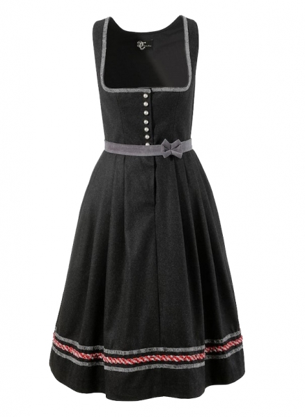 Trachtenkleid Dirndl 70 cm Unterpleichfeld grau anthrazit Trachten Deiser