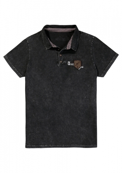 B-Ware / 2. Wahl - Trachtenshirt Odoardo anthrazit Hangowear