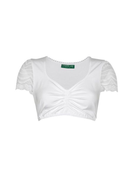 B-Ware / 2. Wahl - Dirndlbluse Mistlbach weiß Country Line