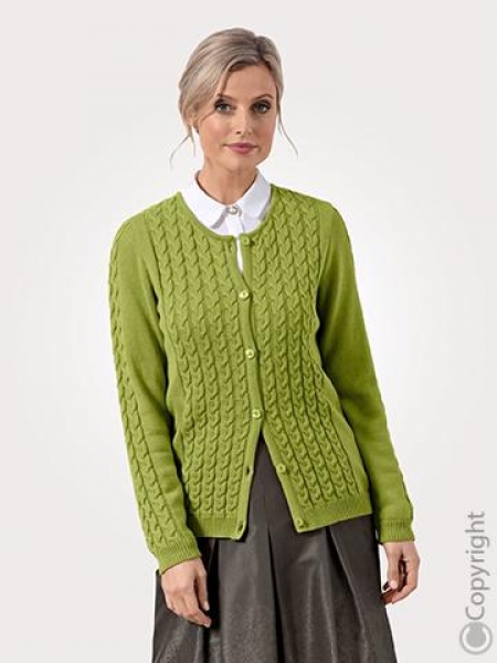 Strickjacke Trachtenjacke grün Mona Strick