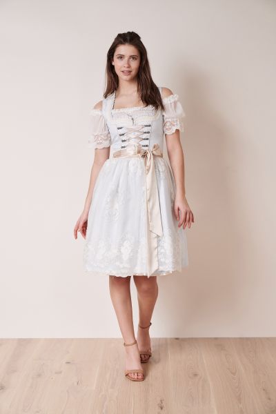 Dirndl midi 60 cm Elana hellblau blau Krüger Madl