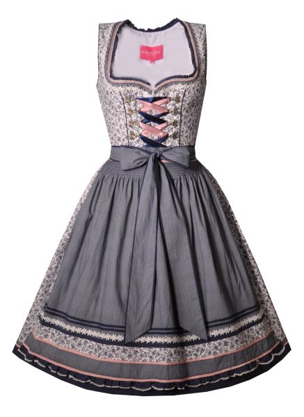 Dirndl midi 60cm Wilma blau Krüger