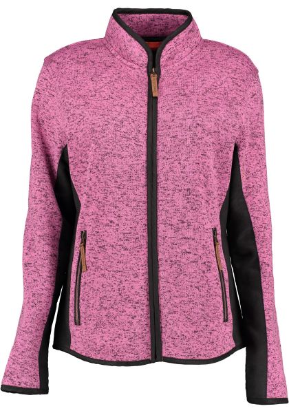 Trachtenjacke Outdoorjacke Wollfleece Prasting himbeere pink Strickfleece OS Trachten