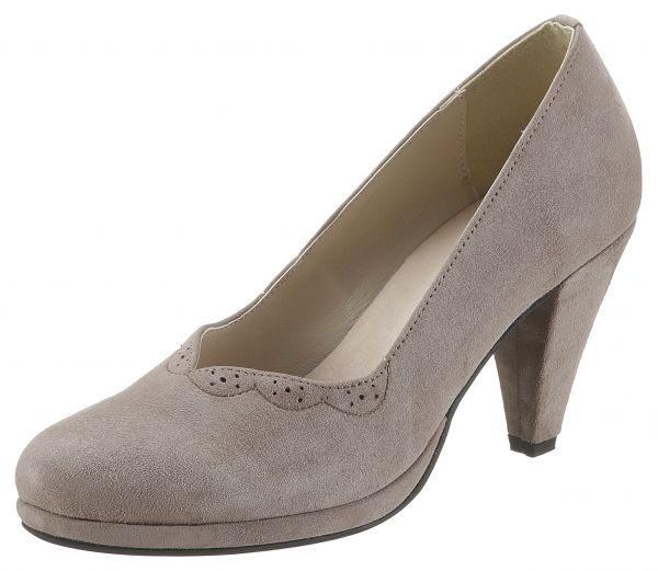 B-Ware / 2. Wahl - Trachten Pumps Neuenhinzenhausen taupe Hirschkogel