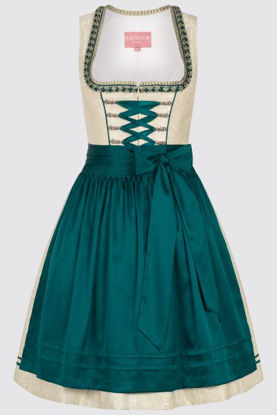 Dirndl midi 60 cm Pistacchio ecru grün Krüger Madl