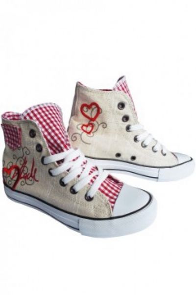 Sneaker Red Heart beige/rot Krüger Madl