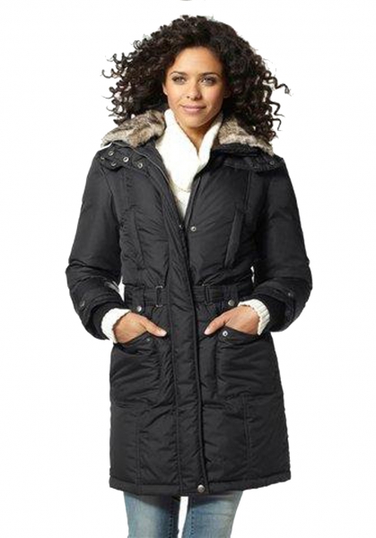 Damen Daunenmantel Winterjacke Daunenjacke Köblitz schwarz Boysen's