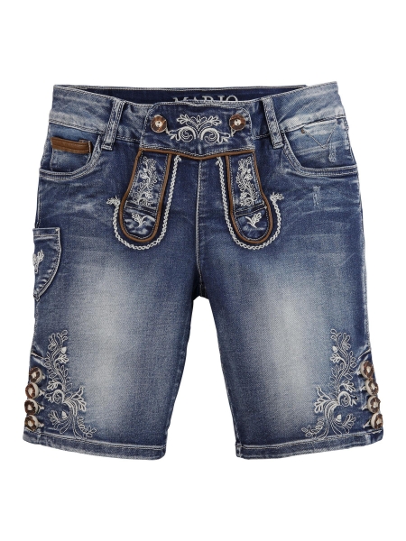 B-Ware / 2. Wahl - Trachtenjeans Franziska blau Jeans- Bermuda Marjo