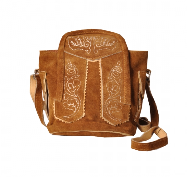 Trachtentasche Dirndltasche Fischach braun hellbraun