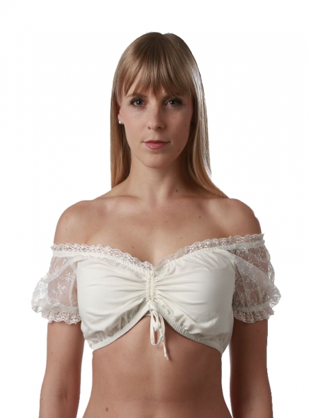 Dirndlbluse Thüngersheim creme Spitze Fuchs