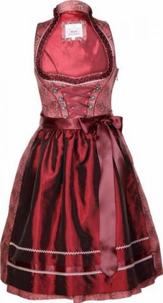 B-Ware / 2. Wahl - Dirndl mini 58cm Edonita rot Marjo