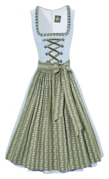 Dirndl midi 60 cm Geisemers blau grün Hammerschmid
