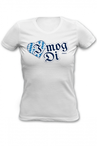 Trachtenshirt I mog di weiss