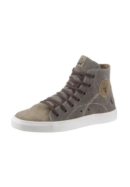 B-Ware /2. Wahl Trachten Sneaker Luis rustik hell oliv braun Canvas Spieth & Wensky