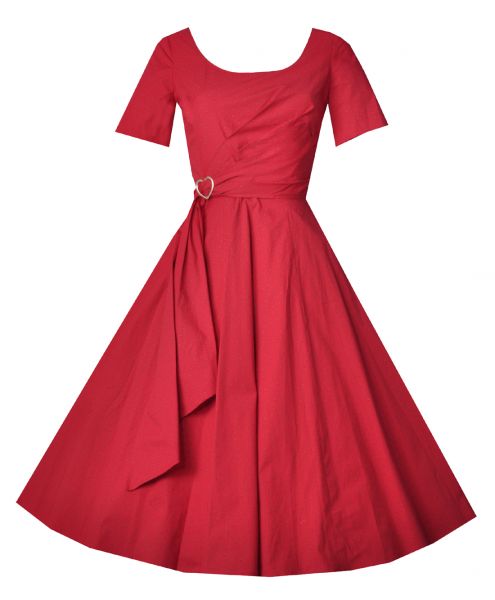 Trachtenkleid lang Kattenberg rot Hannah Collection