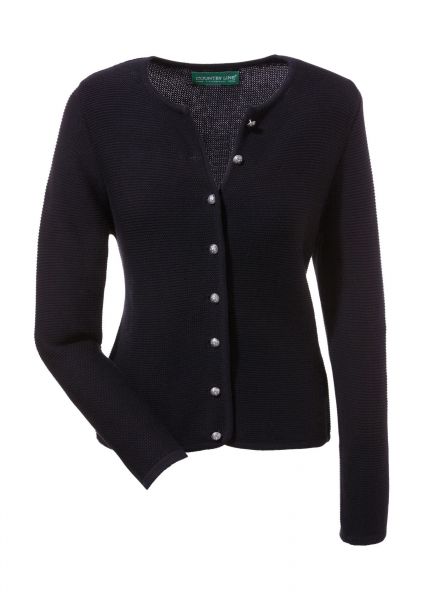 B-Ware / 2. Wahl Trachtenjacke Trachten Strickjacke Lenya schwarz Country Line