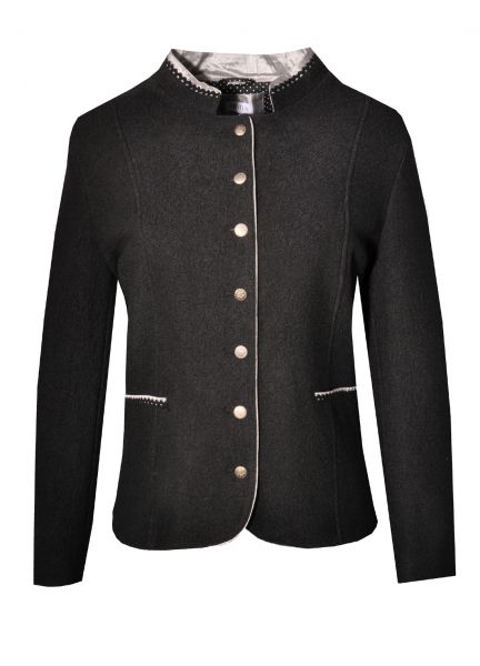 Damen Trachtenblazer Janker Trachtenjacke Obereichenbach schwarz Mona
