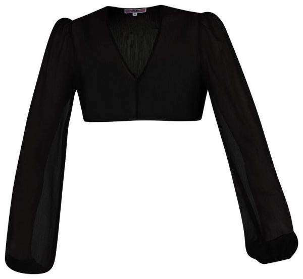 Dirndlbluse Salching schwarz Langarm Marjo