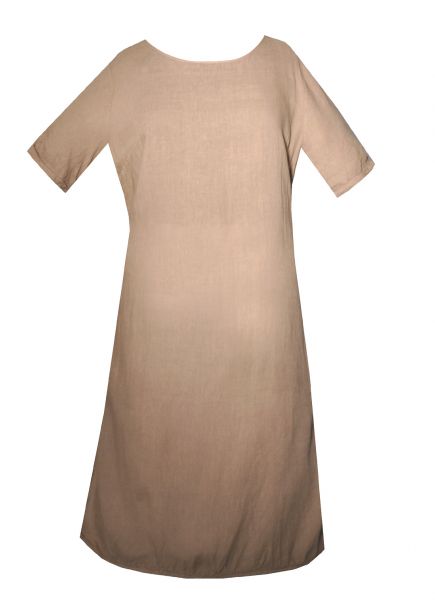 B-Ware / 2. Wahl - Leinenkleid Sommerkleid Saalhaupt sand M.X.O