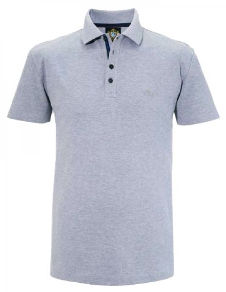 Trachtenshirt Poloshirt Bad Rodach grau Hammerschmid