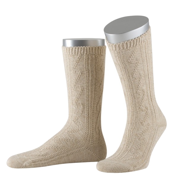 B-Ware / 2. Wahl - Shoppersocken beige natur meliert grob Lusana