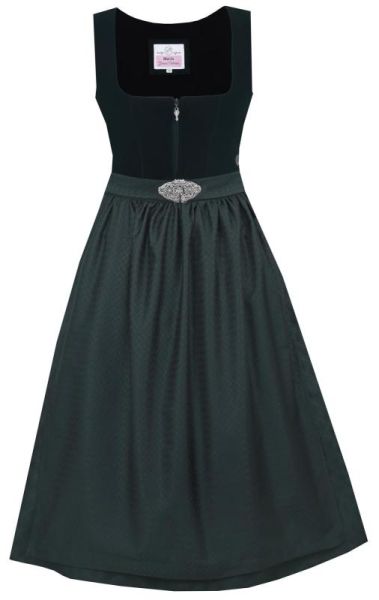 Dirndl midi 65cm Grafling flaschengrün Marjo