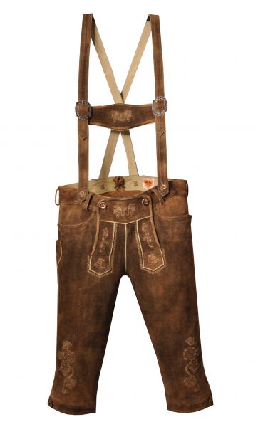 Lederhose Kniebund Hochberg zwickl hopfen mit Latz Maddox