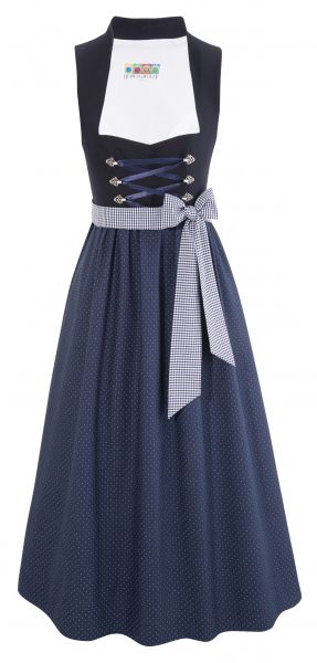 Umstandsdirndl lang 84 cm Thal blau Berwin & Wolff