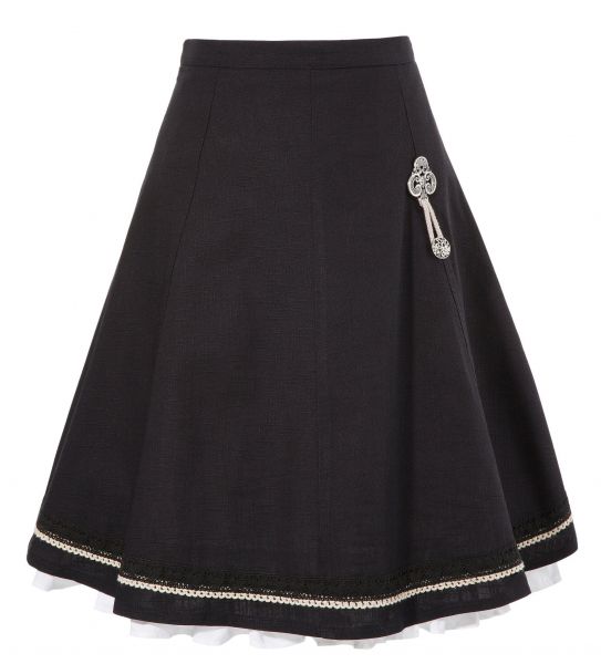 B-Ware / 2. Wahl Trachtenrock Esther-Marie 58 cm schwarz Marjo