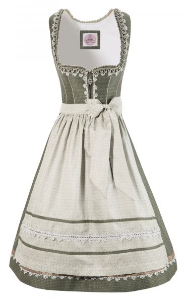 B-Ware / 2. Wahl - Dirndl midi 58 cm Chrissi grün Marjo