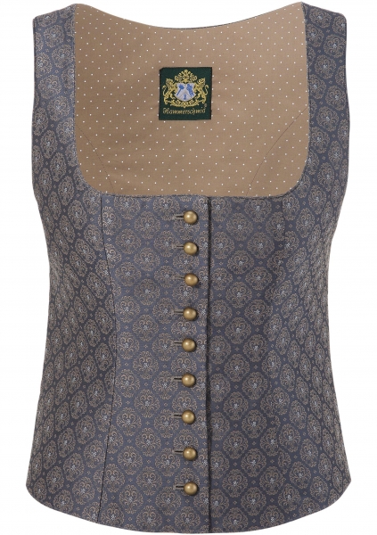 B-Ware / 2. Wahl - Trachtenmieder Niederbergkirchen blau beige Hammerschmid