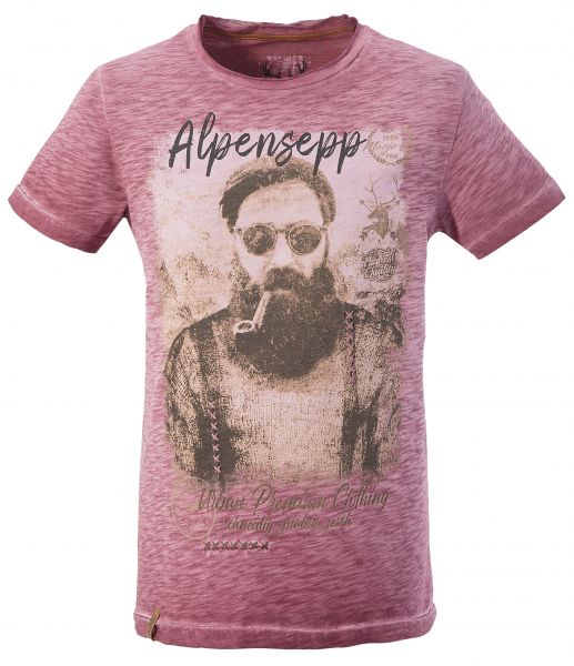 Trachtenshirt Alpensepp bordeaux rot Marjo