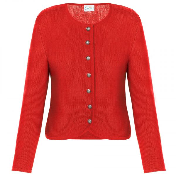 Trachtenjacke Trachten Strickjacke Oberreichenbach rot Stoiber