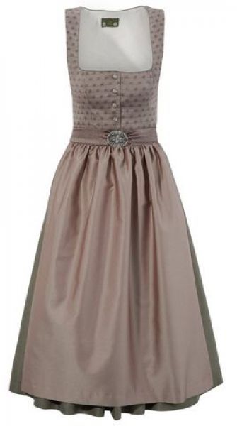 Dirndl midi 68cm Mapferding beige grün beere Love Nature