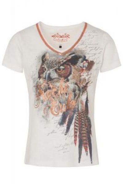 Trachten T-Shirt Walburga weiß multi Hangowear