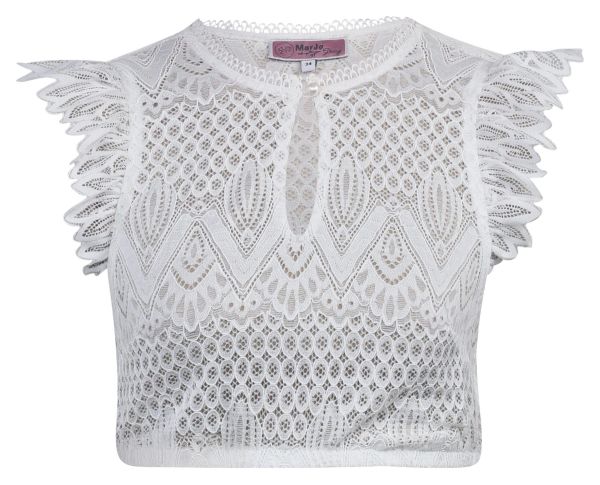 Dirndlbluse Neudörfl off white Flügelarm Marjo